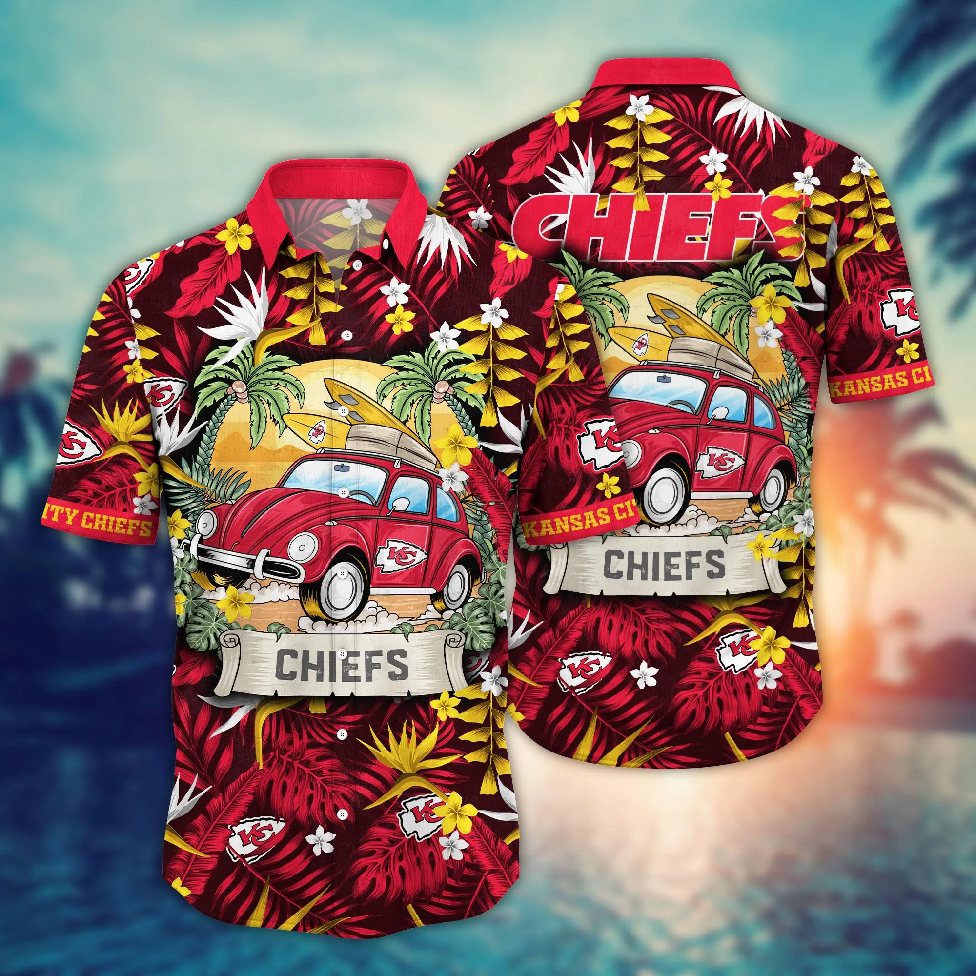 Kansas City Chiefs NFL Hawaiian Shirt Parasolstime Aloha Shirt