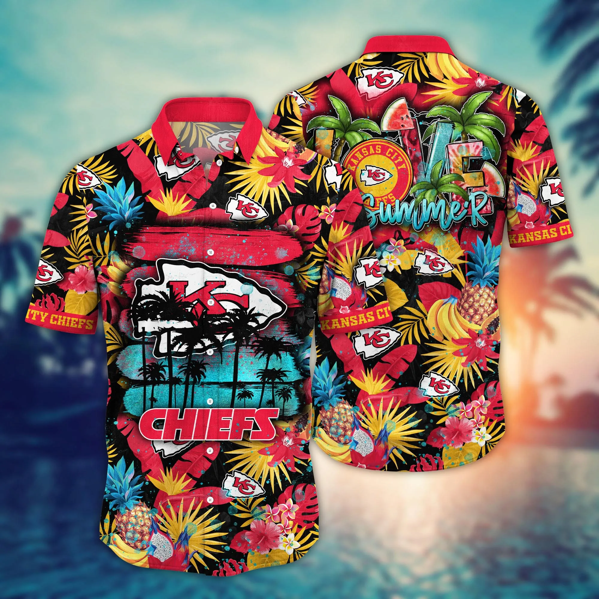 Kansas City Chiefs NFL Hawaiian Shirt Solsticetime Aloha Shirt