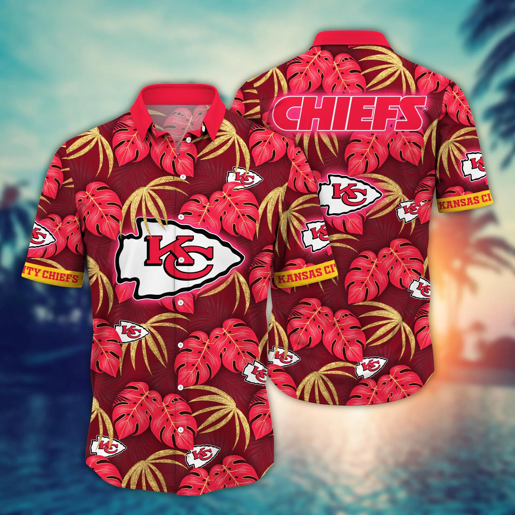 Kansas City Chiefs NFL Hawaiian Shirt Sunbath Aloha Shirt