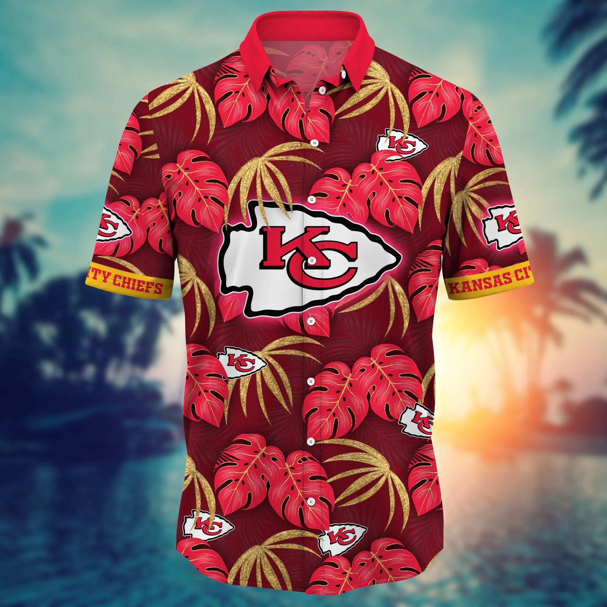 Kansas City Chiefs NFL Hawaiian Shirt Sunbath Aloha Shirt