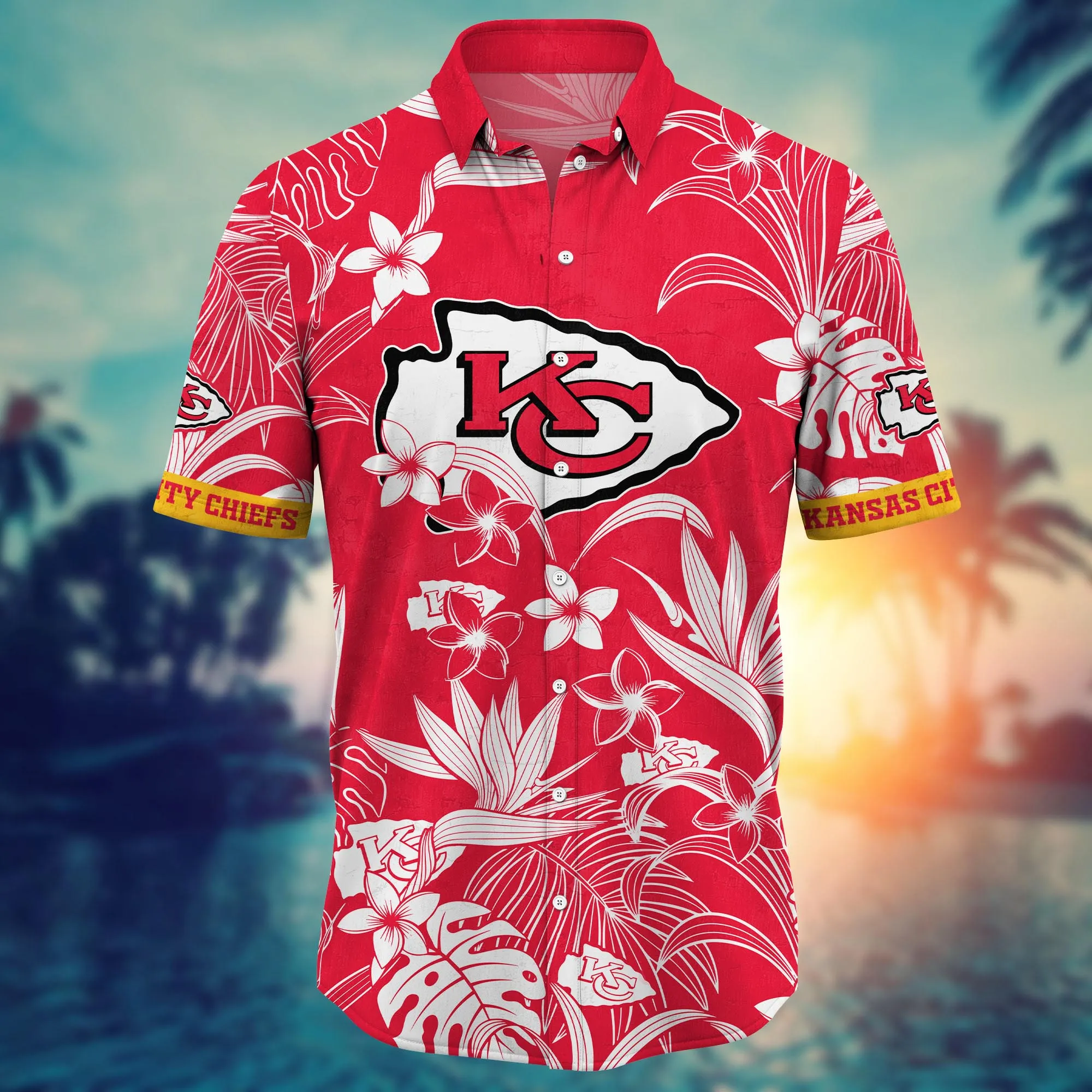 Kansas City Chiefs NFL Hawaiian Shirt Sunbathe Aloha Shirt