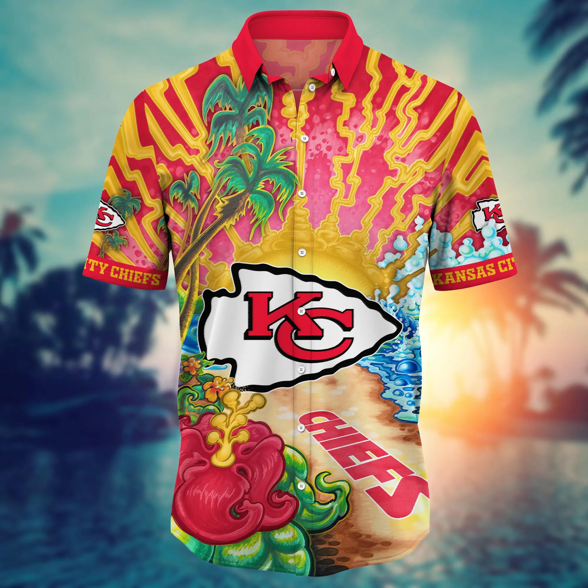 Kansas City Chiefs NFL Hawaiian Shirt Sunshinetime Aloha Shirt