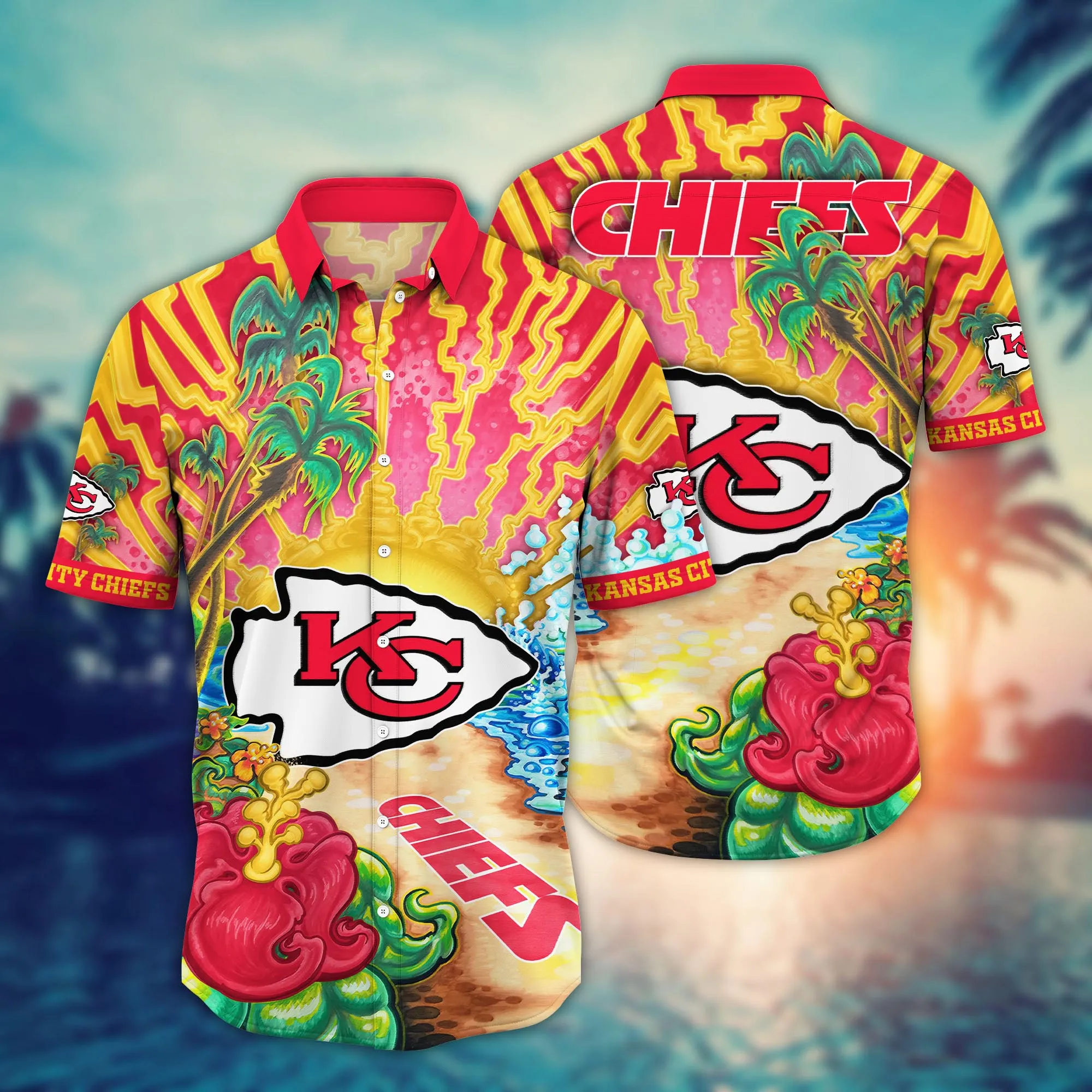 Kansas City Chiefs NFL Hawaiian Shirt Sunshinetime Aloha Shirt