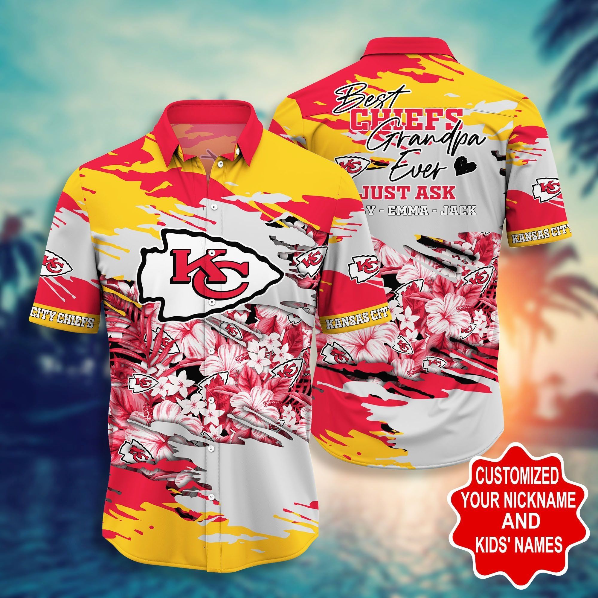 Kansas City Chiefs -Pesonalized Hawaii Shirt Na22444