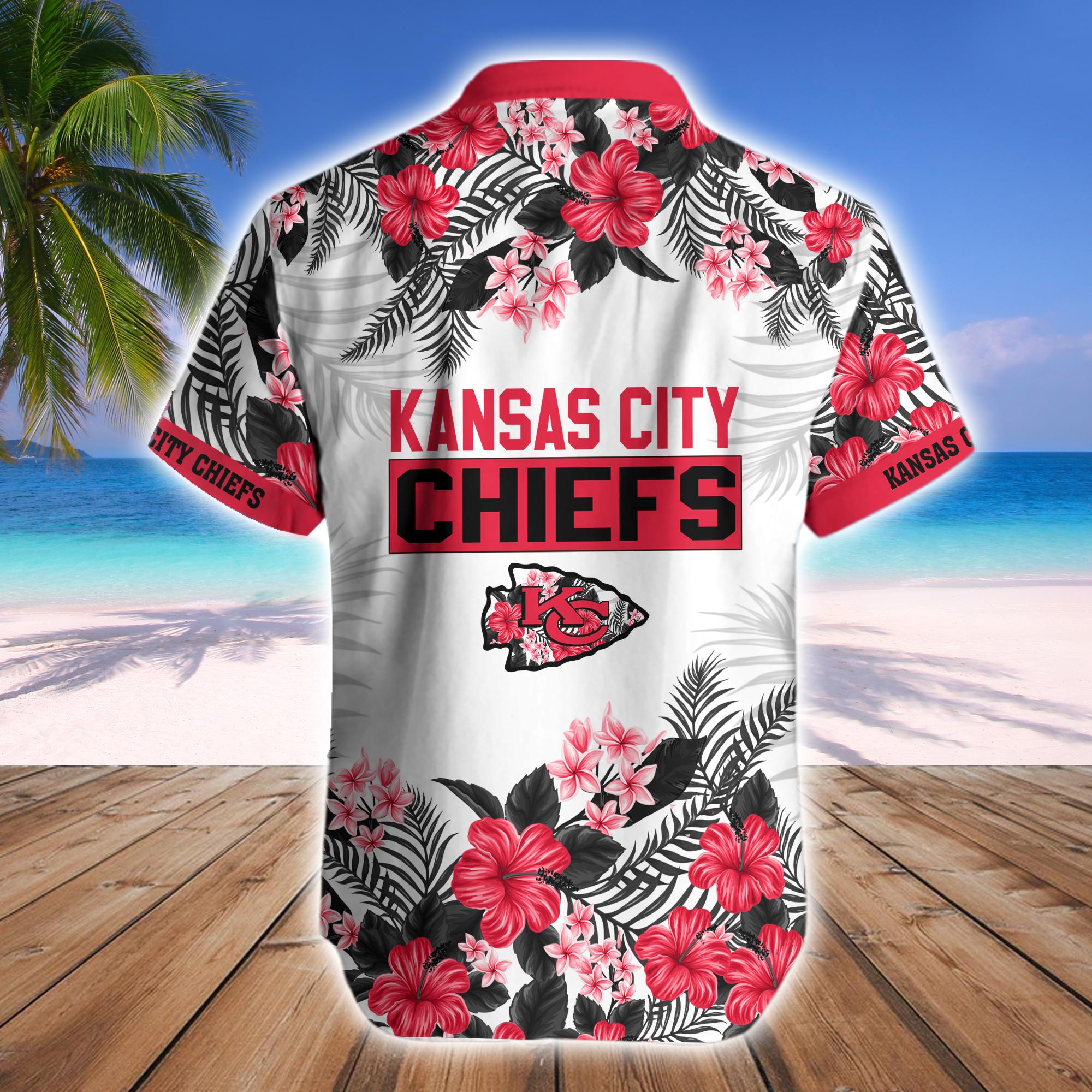 Kansas City Chiefs Tropical Hawaiian Fan Shirt Shorts Tribal Set