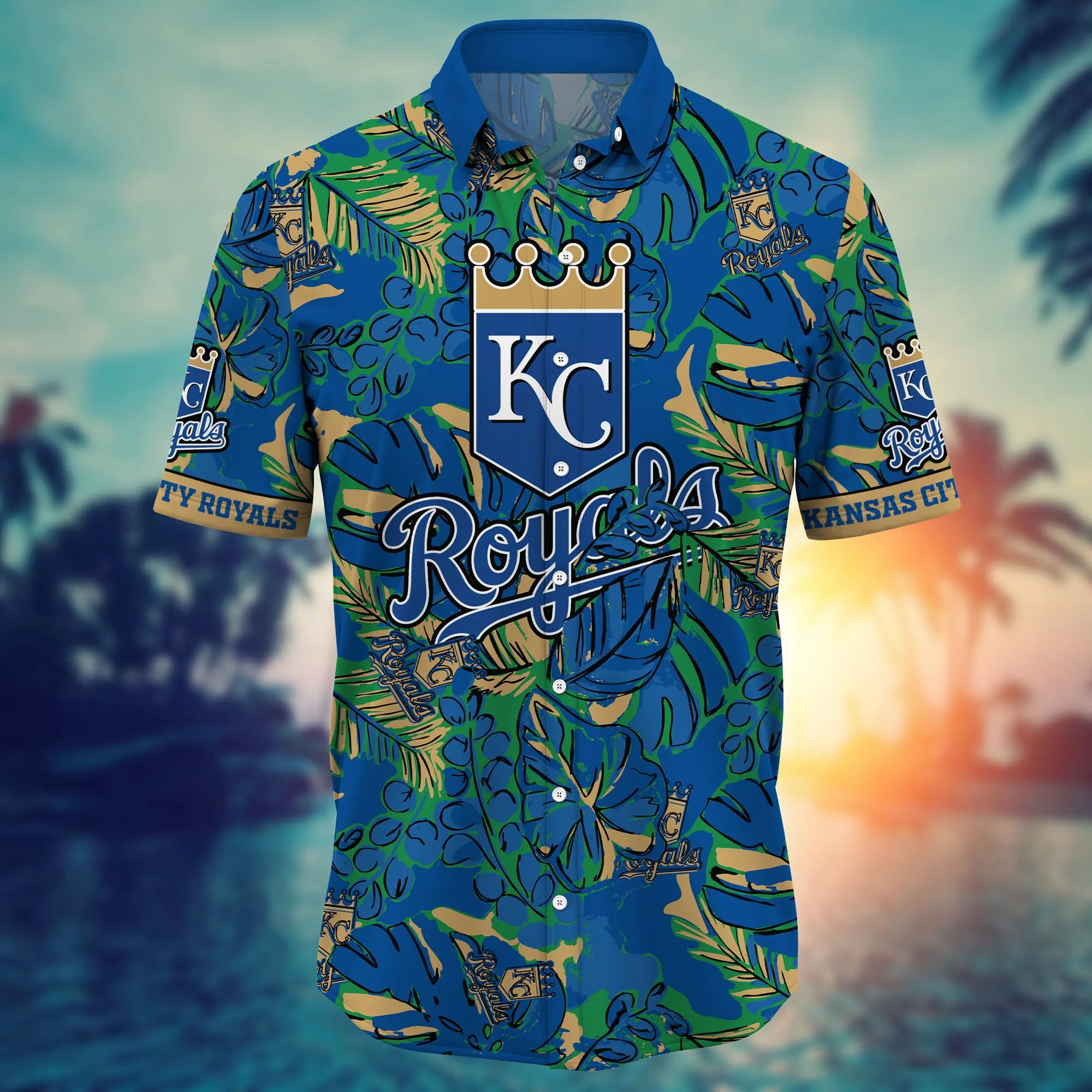 Kansas City Royals MLB Hawaiian Shirt Beer Gardens Aloha Shirt