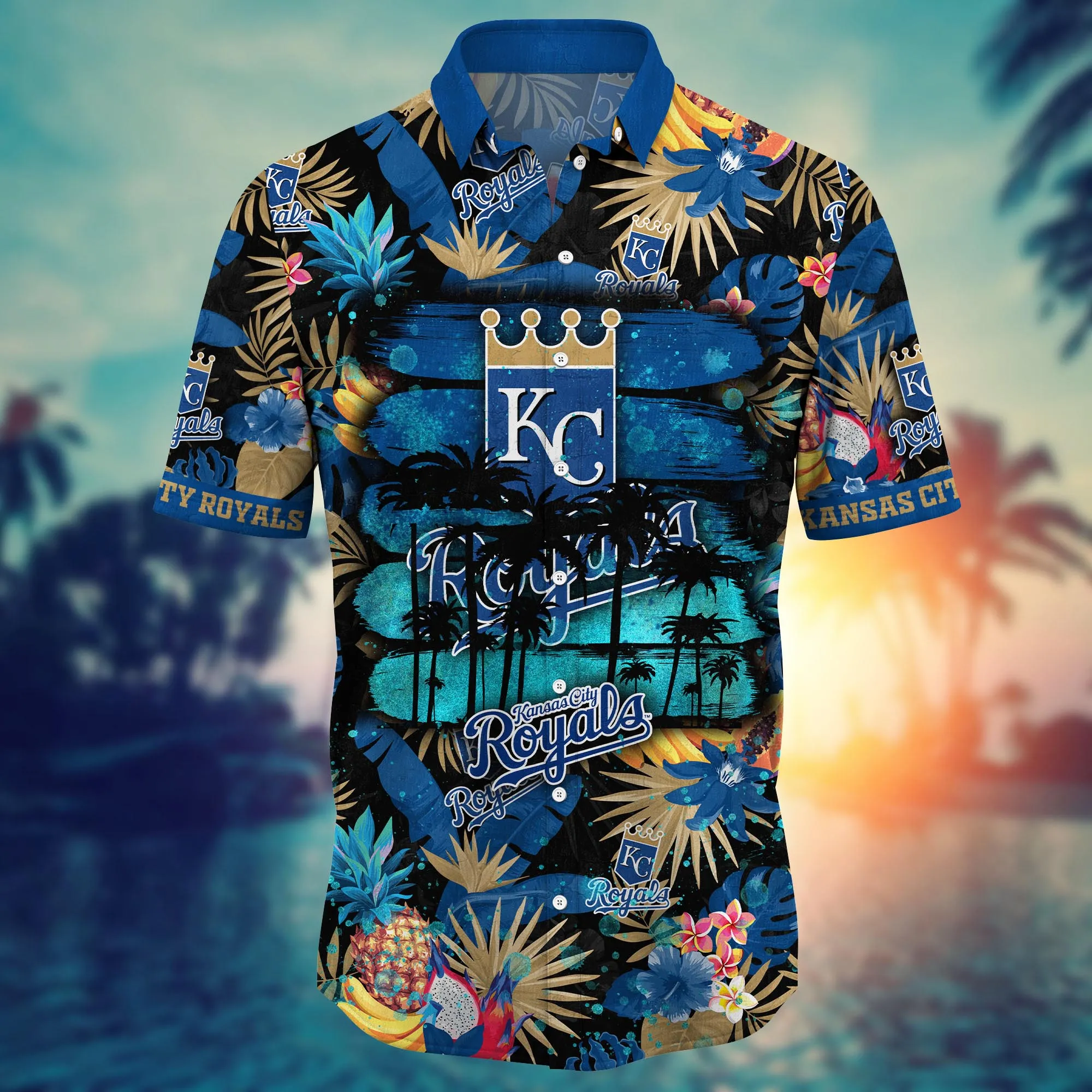 Kansas City Royals MLB Hawaiian Shirt Sandcastles Aloha Shirt
