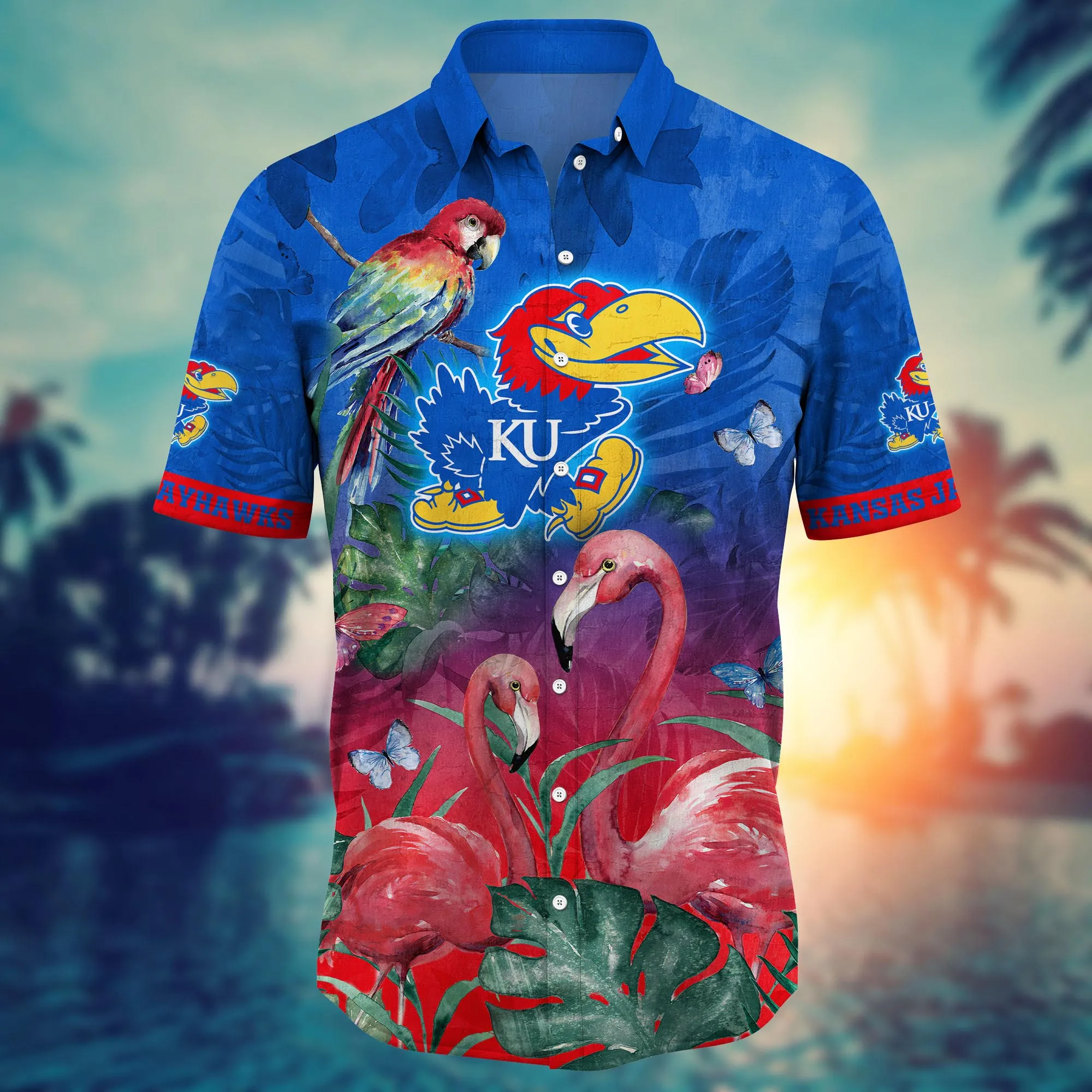 Kansas Jayhawks NCAA Hawaiian Shirt Air Conditioning Aloha Shirt