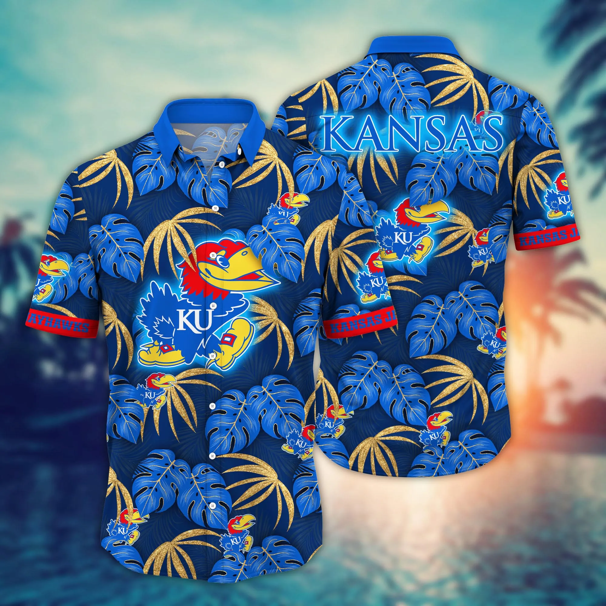 Kansas Jayhawks NCAA Hawaiian Shirt Summer Fruits Aloha Shirt Kansas Jayhawks NCAA Hawaiian Shirt Summer Fruits Aloha Shirt