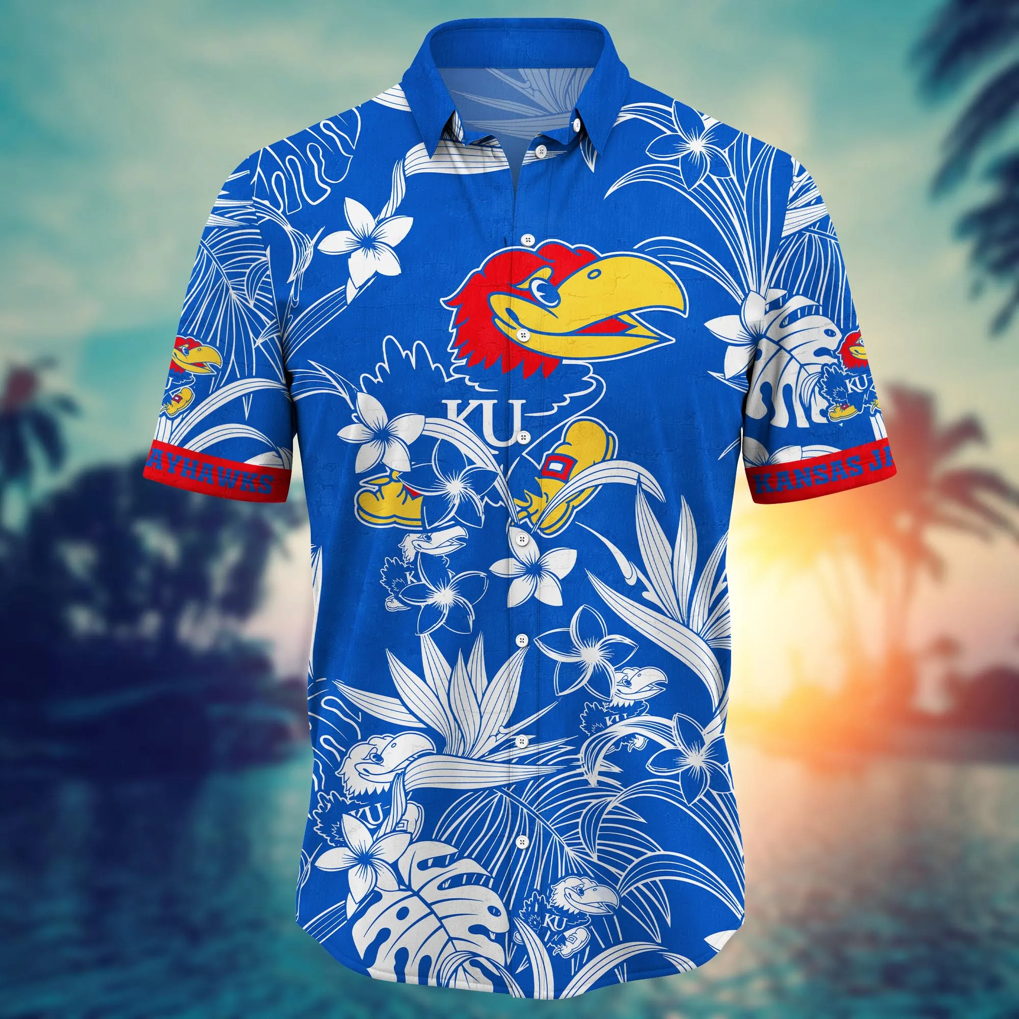 Kansas Jayhawks NCAA Hawaiian Shirt Sunlighttime Aloha Shirt