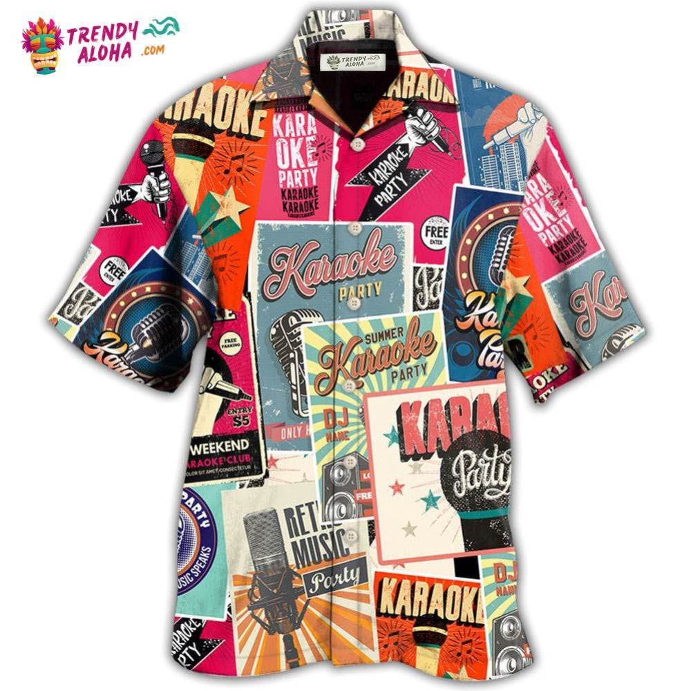 Karaoke Summer Karaoke Party Hawaiian Shirt – Trendy Aloha Karaoke Summer Karaoke Party Hawaiian Shirt – Trendy Aloha