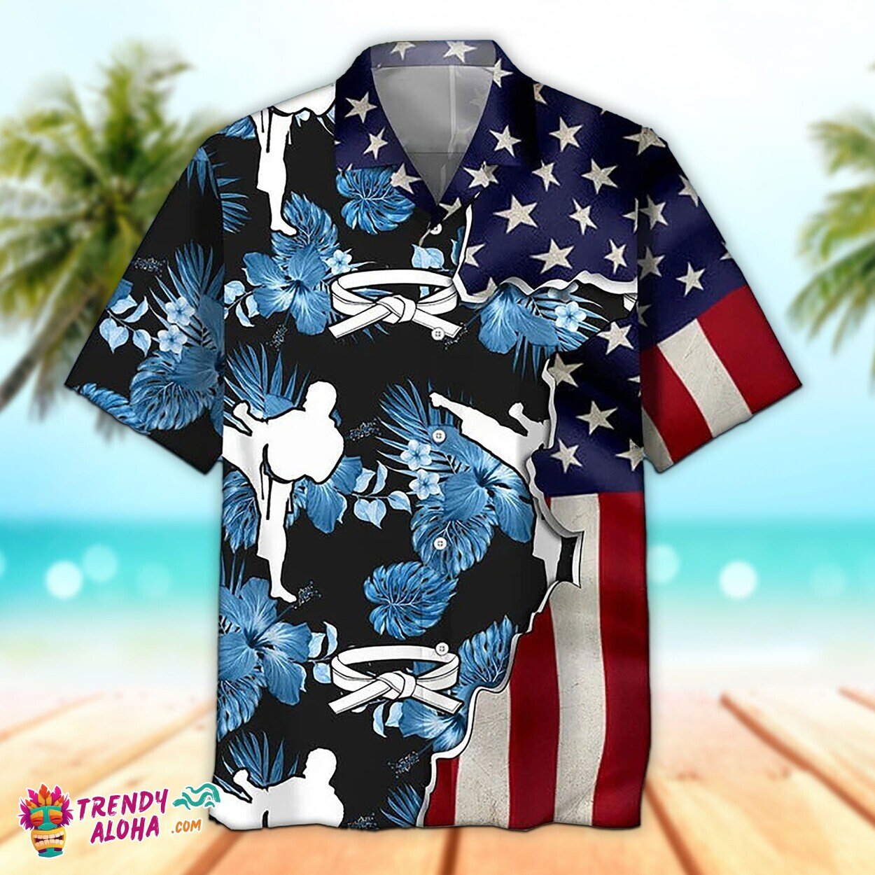 Karate Champion Tropical Spirit Hawaiian Unisex Shirt Aloha Short Sleeve