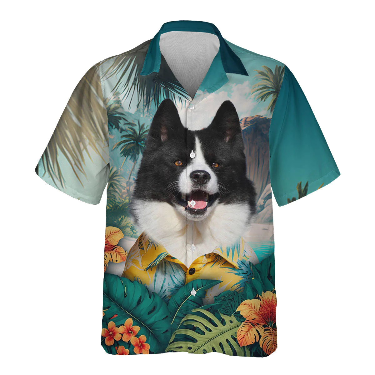 Karelian Bear Dog Forest’S Whisper In 3D Hawaiian Tropical Shirt