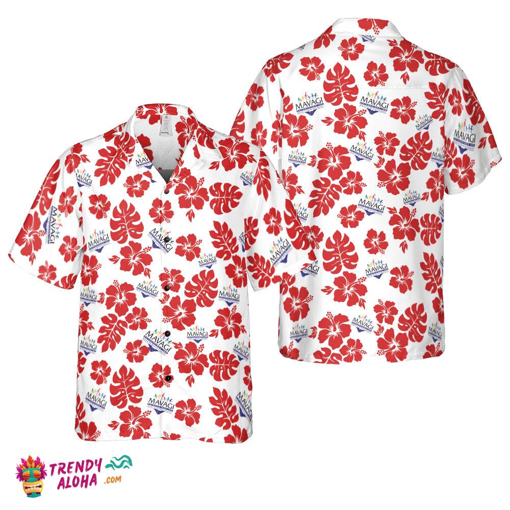 Karina Hernandez White Hawaiian Shirt