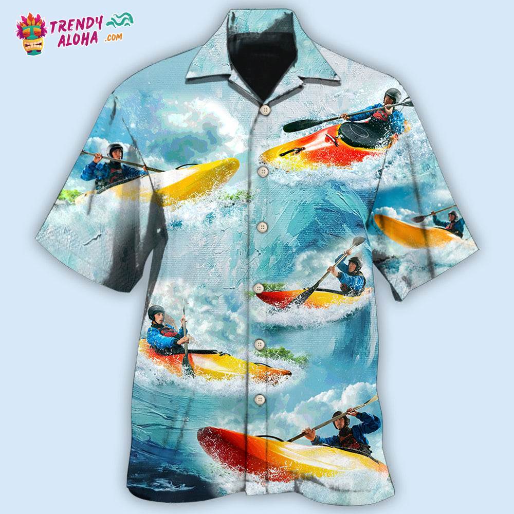 Kayaking Cool Colorful Style Hawaiian Shirt – Trendy Aloha