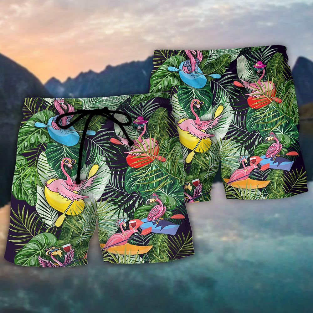 Kayaking Funny Flamingo Playing Kayaking Just Add Water Tropical Kayaking Lover – Beach Shor