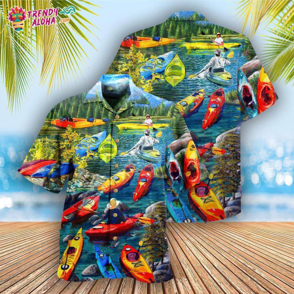 Kayaking Gets Me Wet Hawaiian Shirt – Trendy Aloha