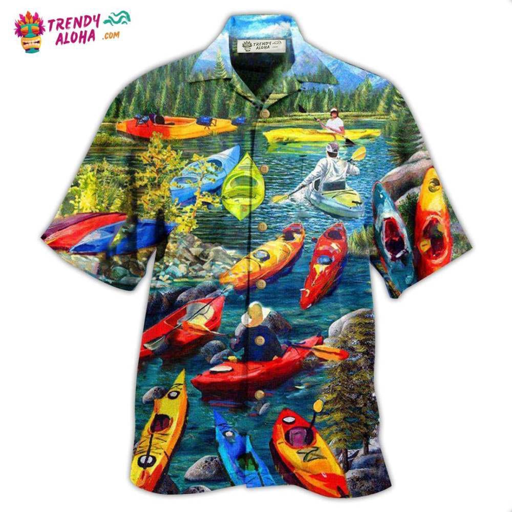 Kayaking Gets Me Wet Hawaiian Shirt – Trendy Aloha Kayaking Gets Me Wet Hawaiian Shirt – Trendy Aloha
