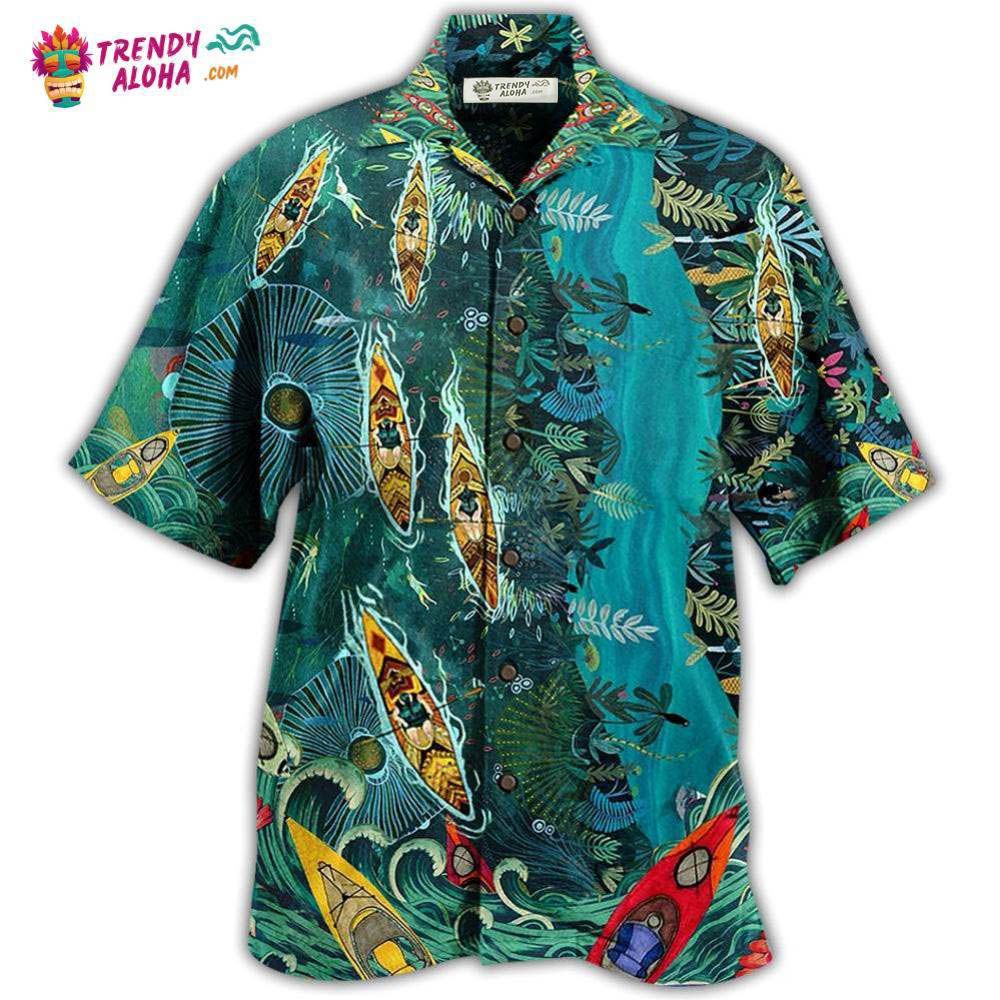 Kayaking I’d Rather Be Kayaking Hawaiian Shirt – Trendy Aloha