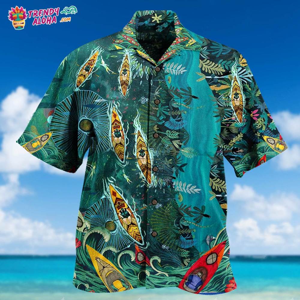 Kayaking I’d Rather Be Kayaking Hawaiian Shirt – Trendy Aloha