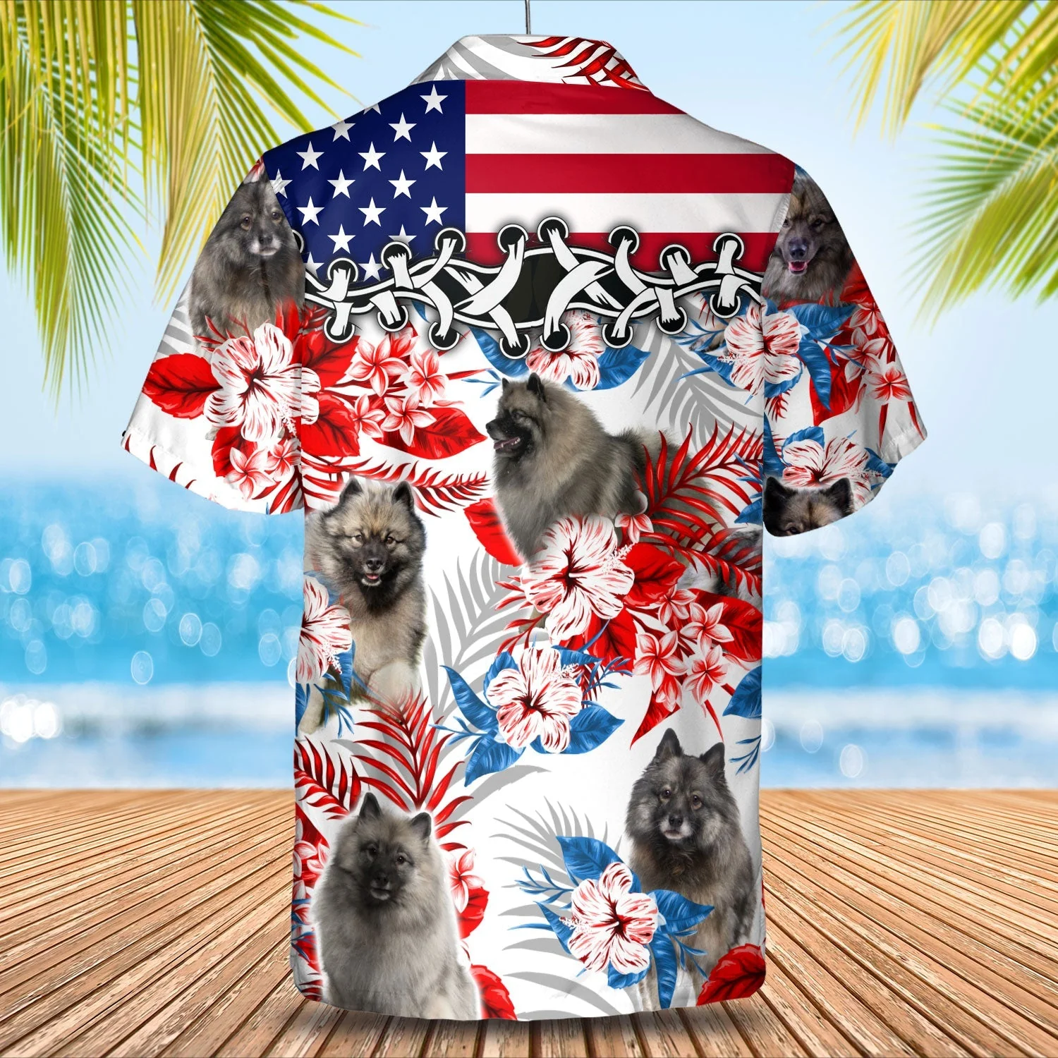 Keeshond Trendy Hawaiian Shirt – Summer Aloha Shirt, Trendy Hawaiian Shirt For Men And Women