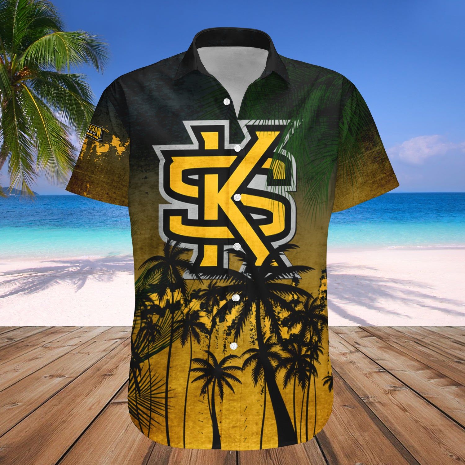 Kennesaw State Owls Hawaii Shirt Coconut Tree Tropical Grunge – NCAA