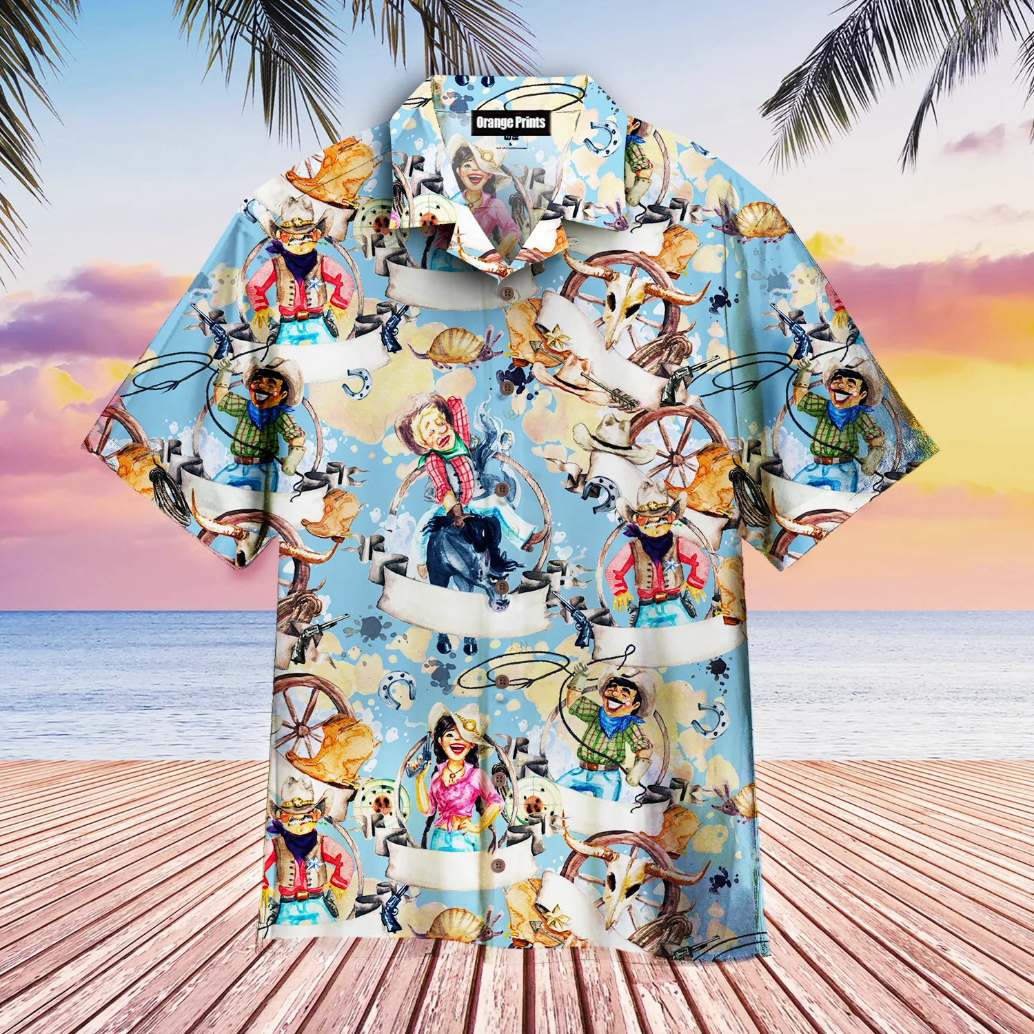 Kentucky Derby Cowboys Cowgirls Trendy Hawaiian Shirt