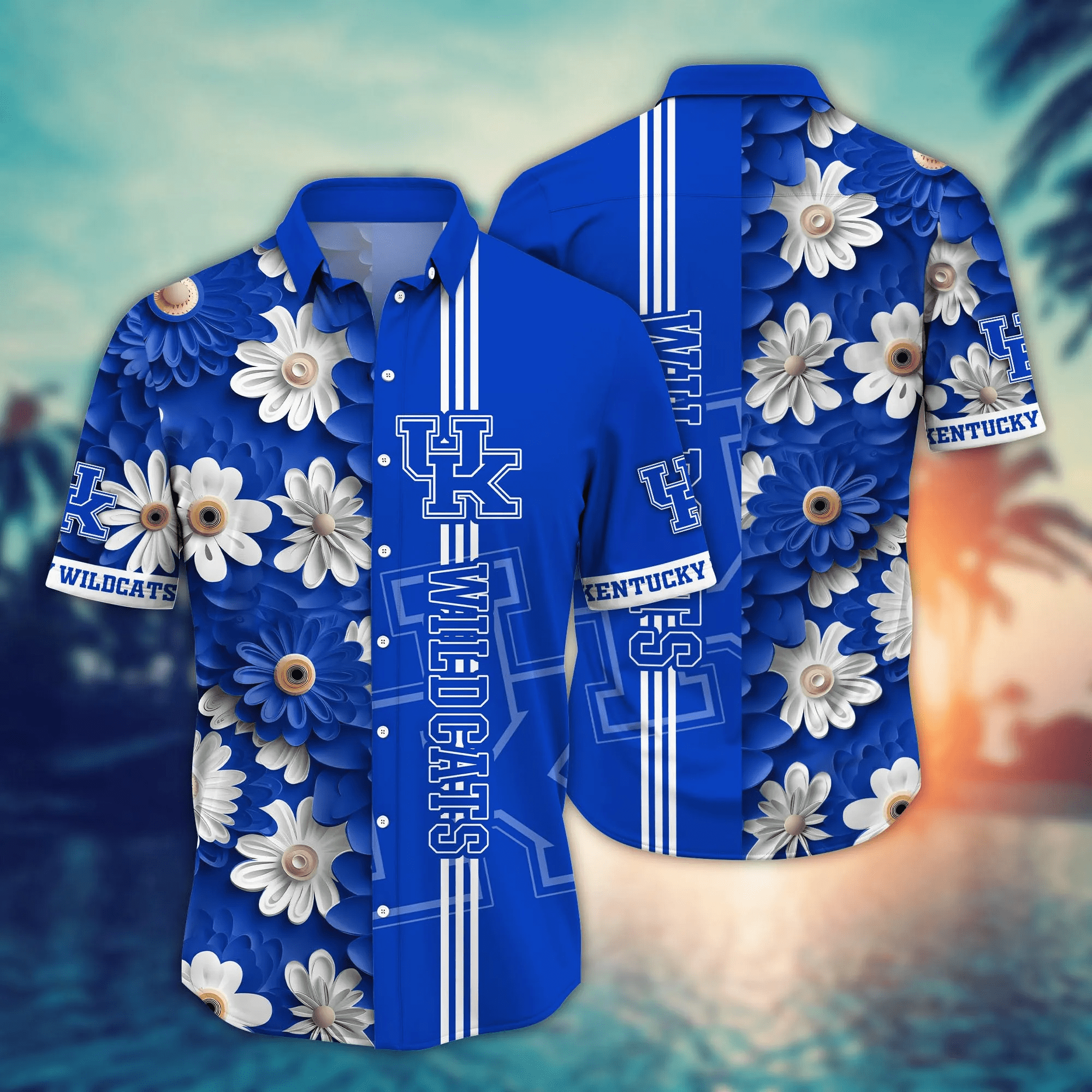Kentucky Wildcats NCAA Hawaiian Shirt Bright Aloha Shirt