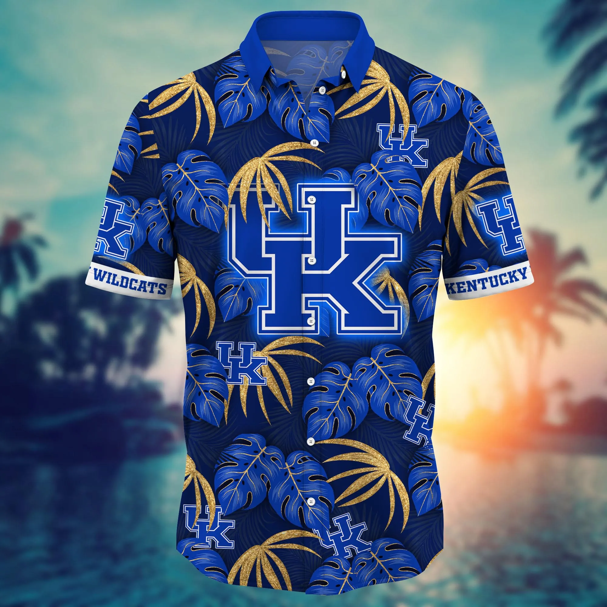 Kentucky Wildcats NCAA Hawaiian Shirt Hot Sands Aloha Shirt