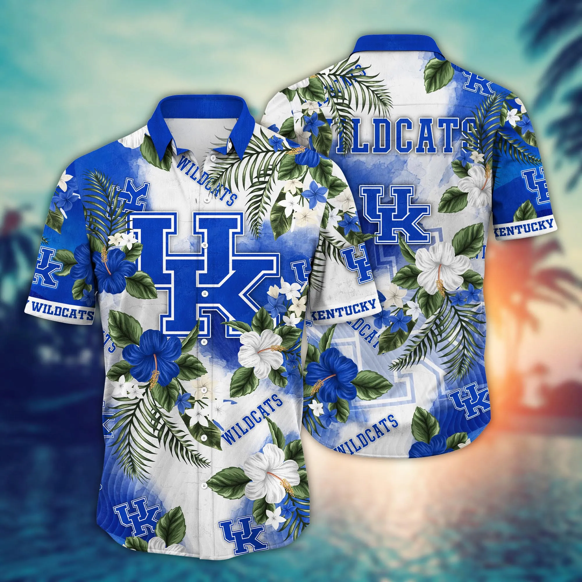 Kentucky Wildcats NCAA Hawaiian Shirt Midsummertime Aloha Shirt Kentucky Wildcats NCAA Hawaiian Shirt Midsummertime Aloha Shirt
