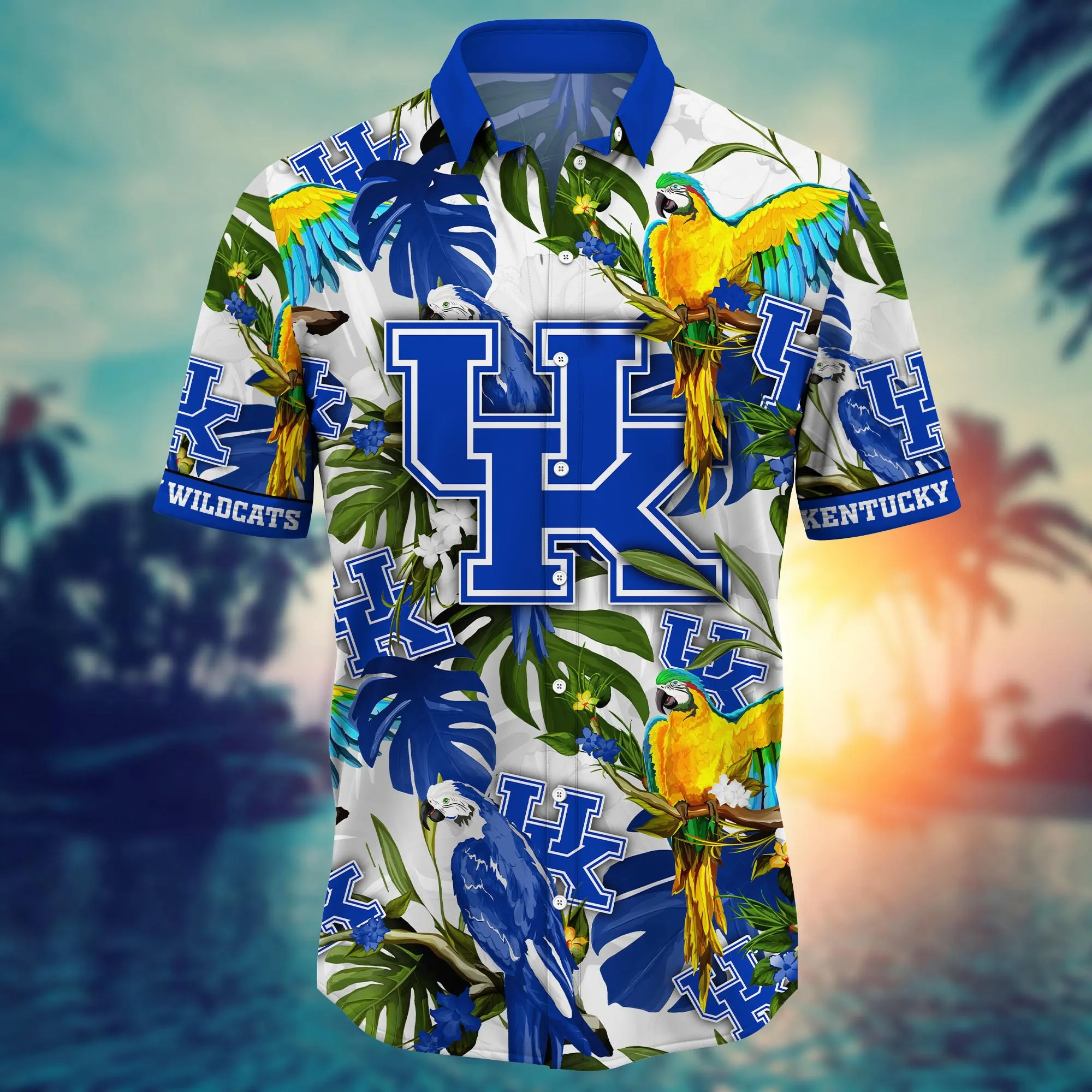 Kentucky Wildcats NCAA Hawaiian Shirt Sun Raystime Aloha Shirt