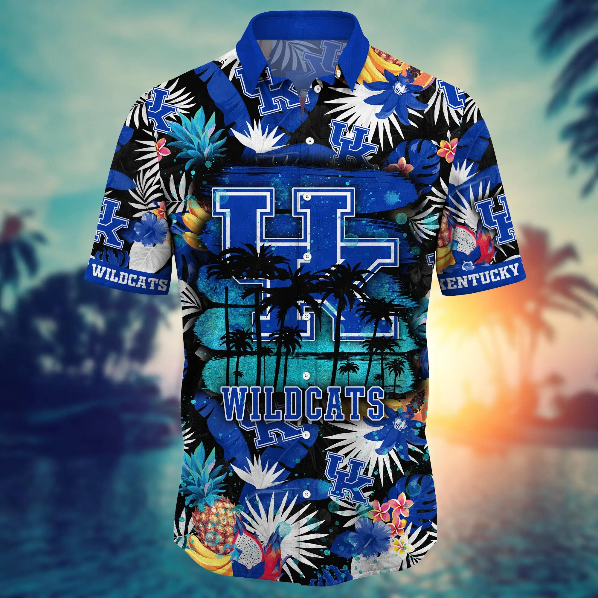 Kentucky Wildcats NCAA Hawaiian Shirt Sun Showerstime Aloha Shirt