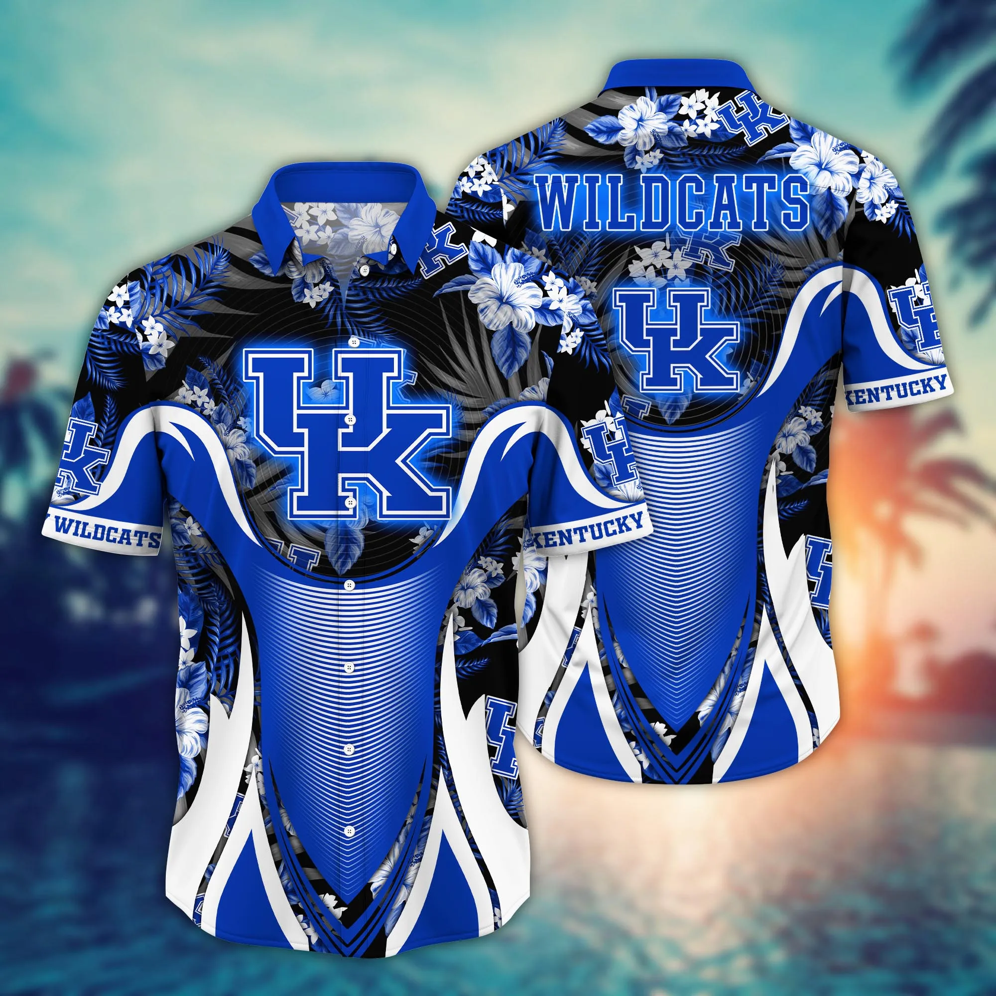 Kentucky Wildcats NCAA Hawaiian Shirt Surfing Aloha Shirt Kentucky Wildcats NCAA Hawaiian Shirt Surfing Aloha Shirt