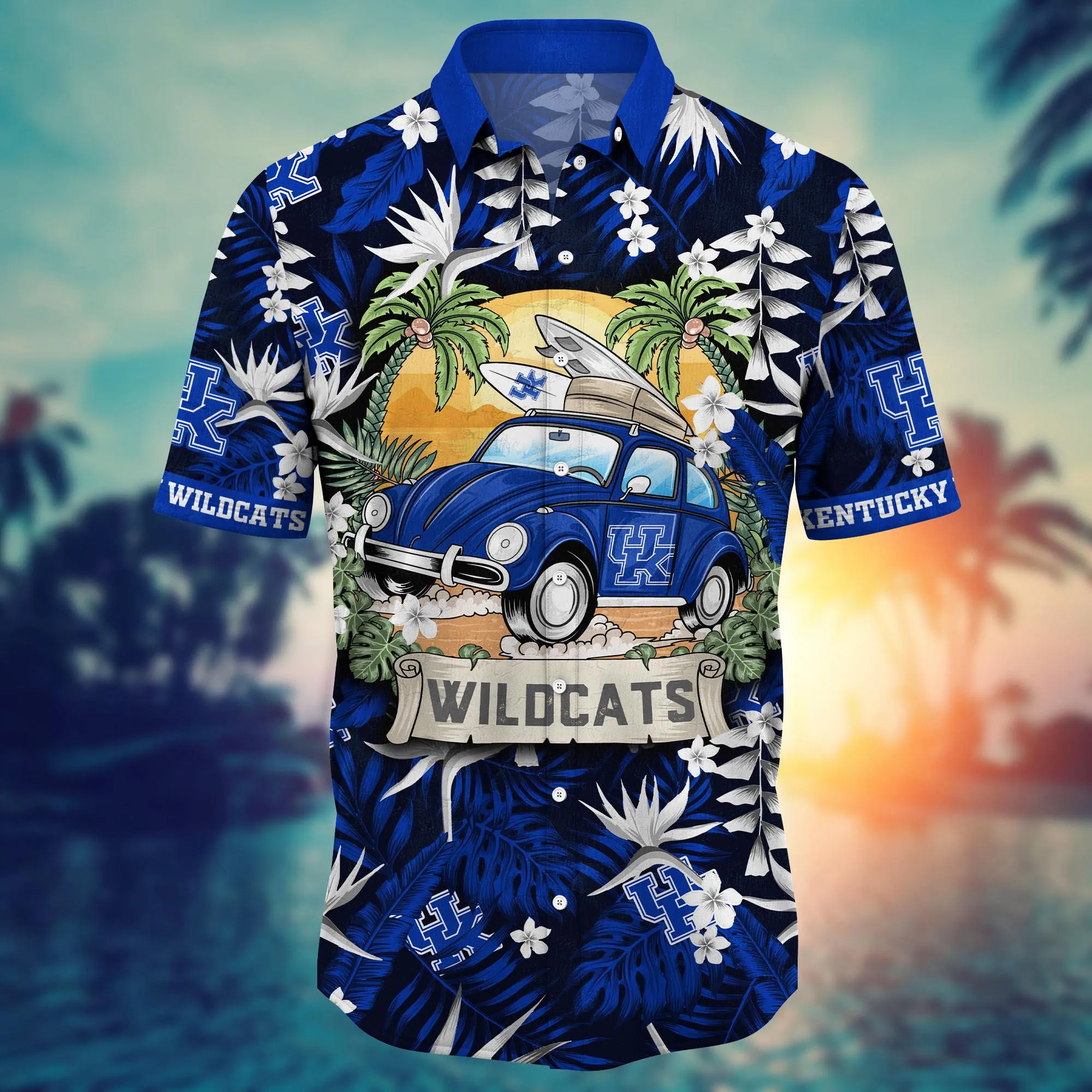 Kentucky Wildcats NCAA Hawaiian Shirt Surfingtime Aloha Shirt