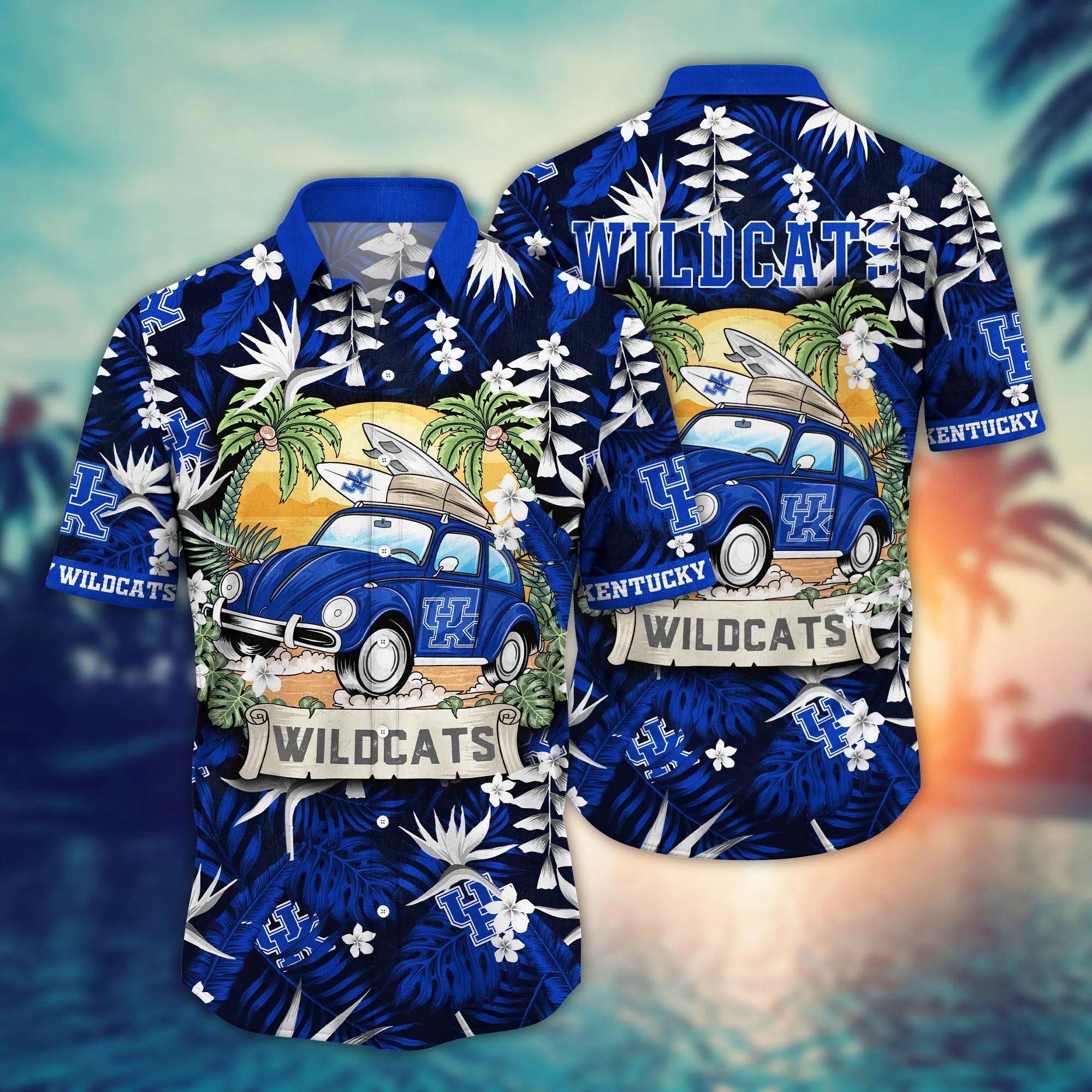 Kentucky Wildcats NCAA Hawaiian Shirt Surfingtime Aloha Shirt Kentucky Wildcats NCAA Hawaiian Shirt Surfingtime Aloha Shirt