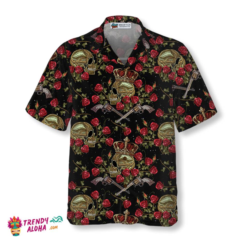 King Of Pirates In Crown Hawaiian Shirt