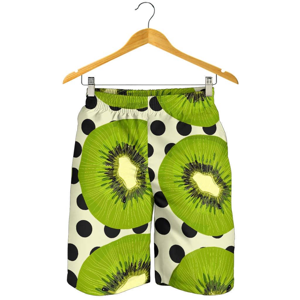 Kiwi Black Dot Background For Men Women Kid Shorts