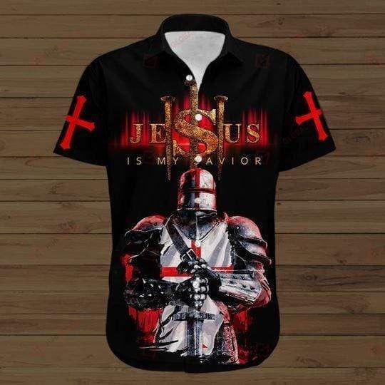 Knights Templar Jesus Aloha Hawaiian Shirts For Men And Women |