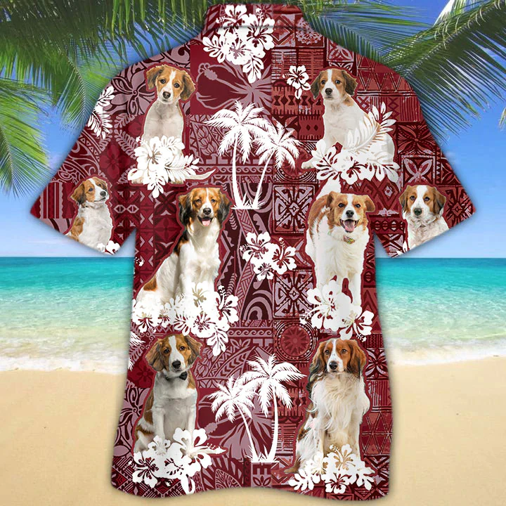 Kooikerhondje Red Trendy Hawaiian Shirt, Gift For Dog Lover Shirts, Animal Summer Shirts