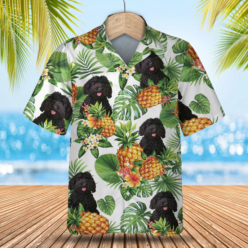 Labradoodle Tropical Pattern Trendy Hawaiian Shirt, Dog Lover Trendy Hawaiian Shirt, Summer Gift For Men And Women Labradoodle Tropical Pattern Trendy Hawaiian Shirt, Dog Lover Trendy Hawaiian Shirt, Summer Gift For Men And Women