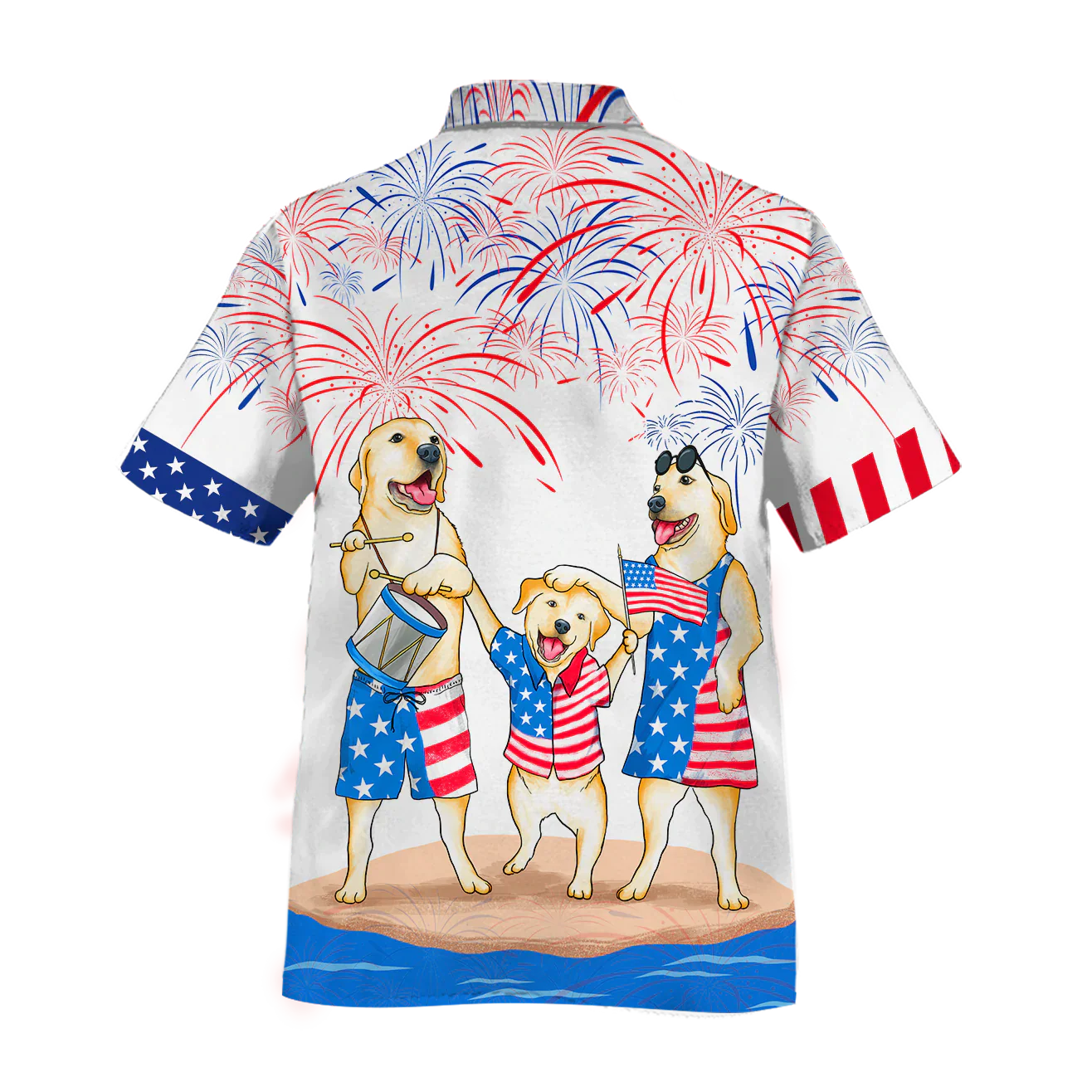 Labrador Family Trendy Hawaiian Shirt Independence Is Coming, Usa Patriotic Trendy Hawaiian Shirt