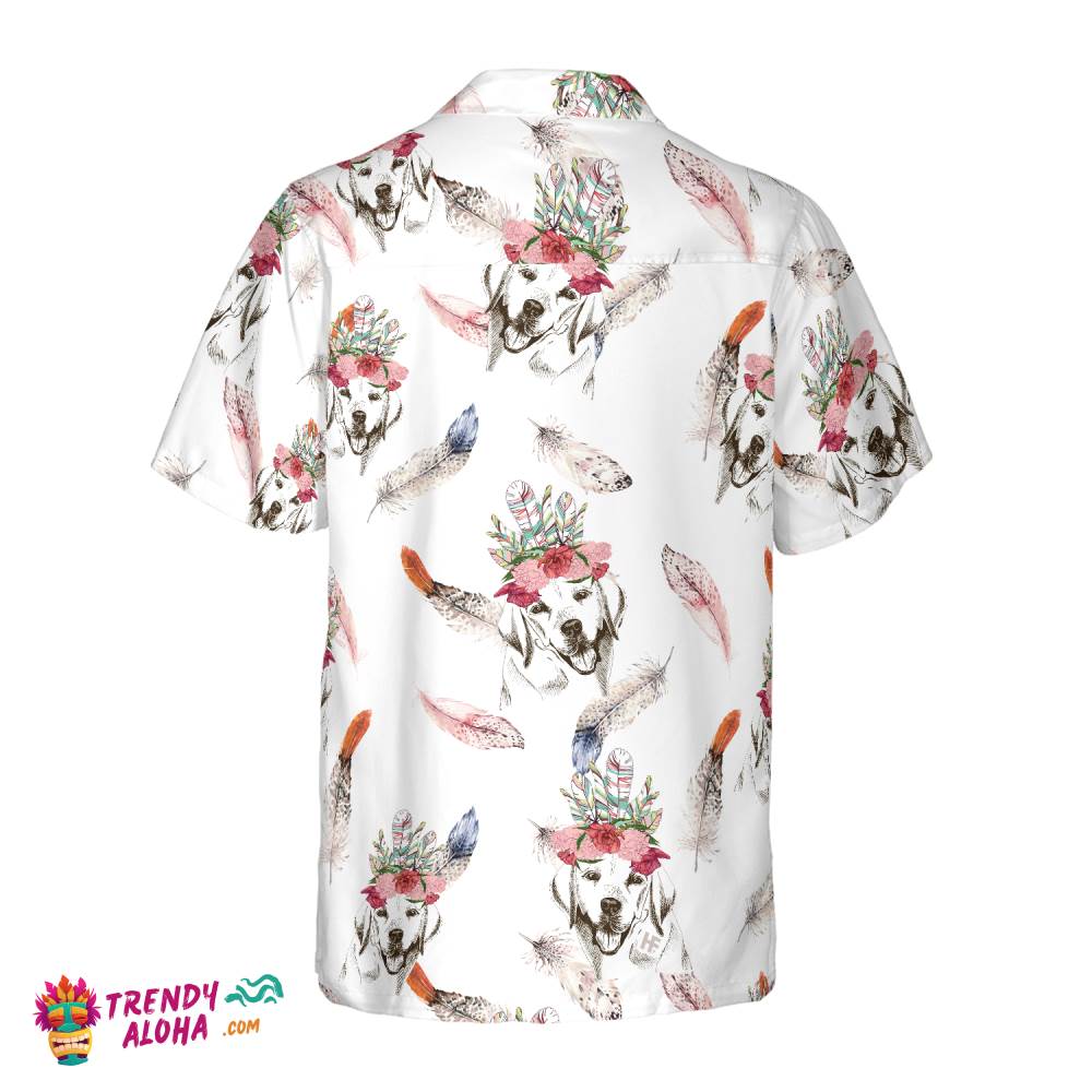 Labrador Retriever Boho Chic Dogs Hawaiian Shirt