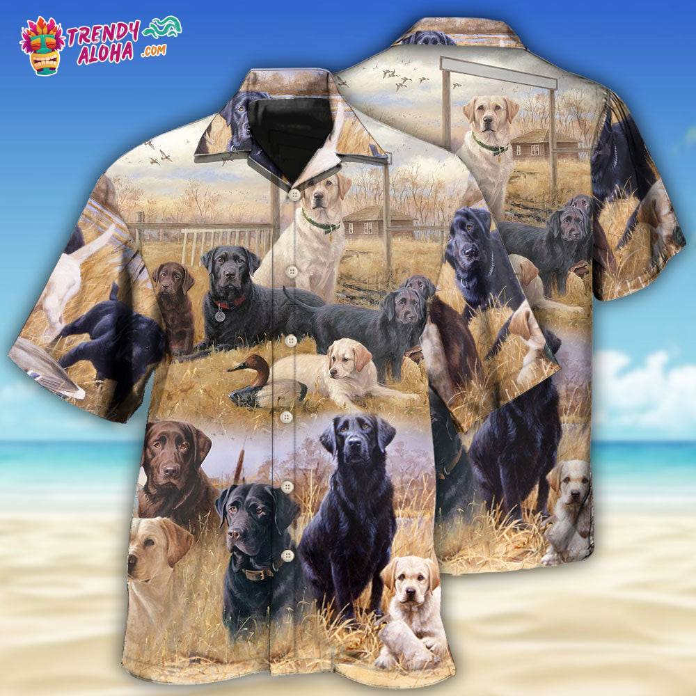 Labrador Retriever Hunting Dog Lovely Hawaiian Shirt – Trendy Aloha