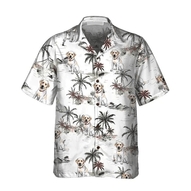 Labrador Retriever Tropical Pattern Dog Trendy Hawaiian Shirt Gift For Dog Lovers Labrador Retriever Tropical Pattern Dog Trendy Hawaiian Shirt Gift For Dog Lovers