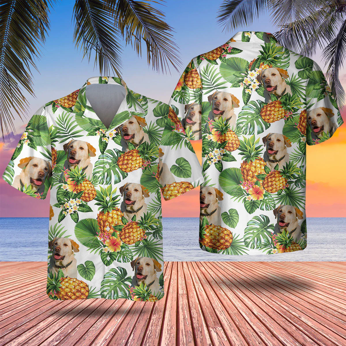 Labrador Retriever Tropical Pattern Trendy Hawaiian Shirt, Dog Trendy Hawaiian Shirt, Summer Gift For Men And Women Labrador Retriever Tropical Pattern Trendy Hawaiian Shirt, Dog Trendy Hawaiian Shirt, Summer Gift For Men And Women
