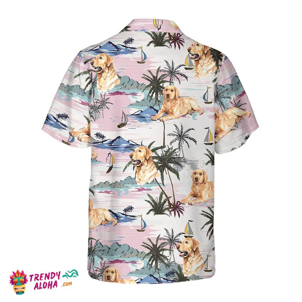 Labrador Retriever Tropical Summer Hawaiian Shirt, Tropical Labrador Hawaiian Shirt, Funny Gift For Labrador Retriever Lover