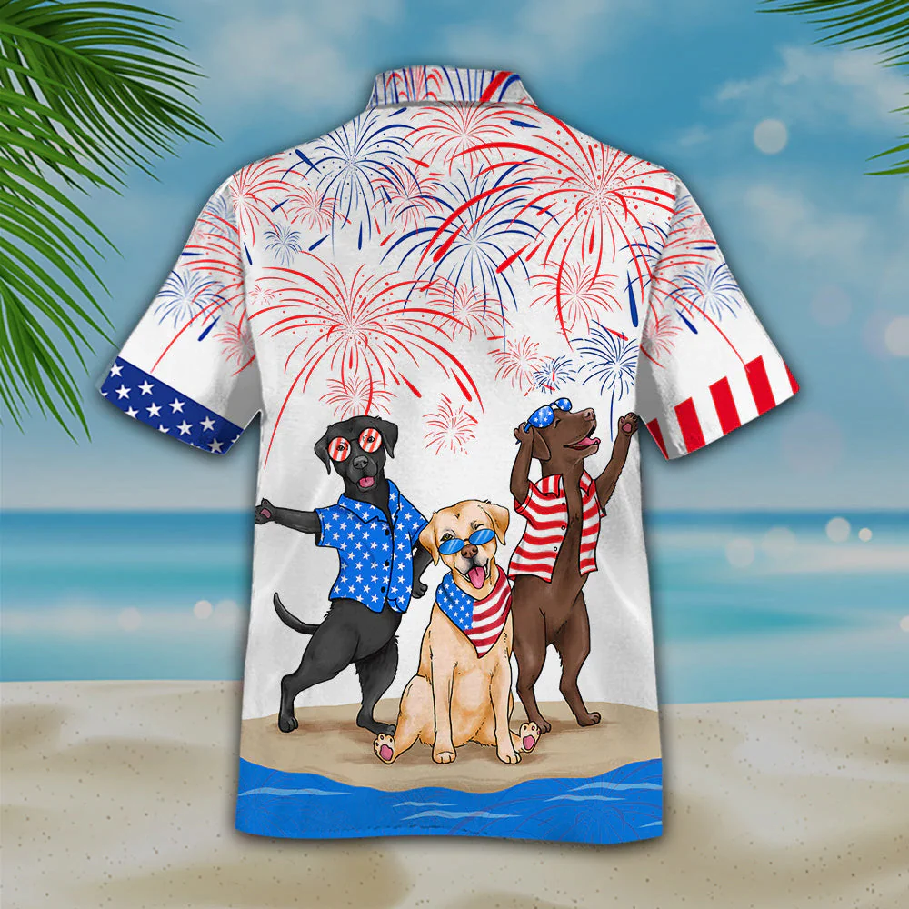 Labrador Trendy Hawaiian Shirts Independence Is Coming, Usa Patriotic Trendy Hawaiian Shirt