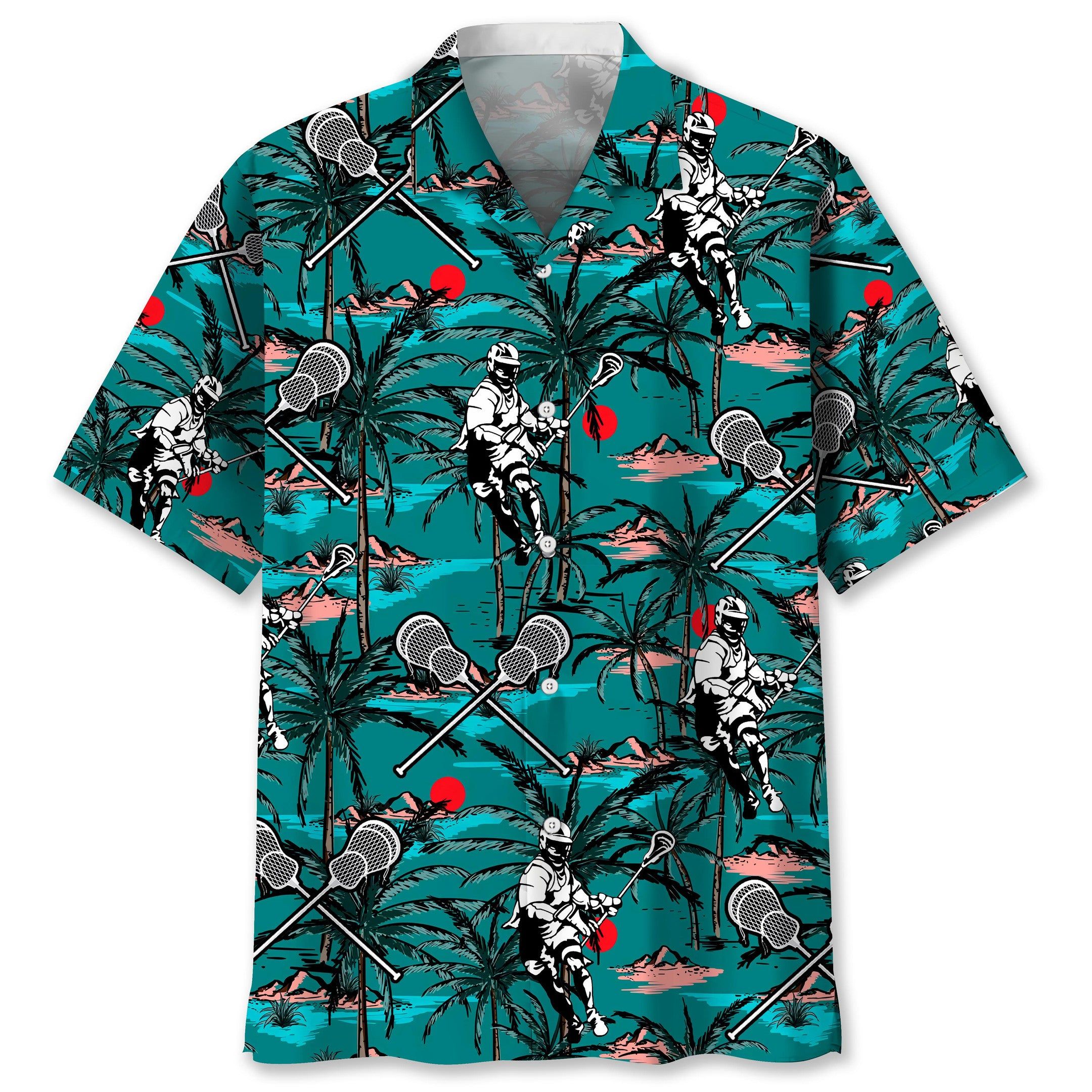 Lacrosse Vintage Trendy Hawaiian Shirt
