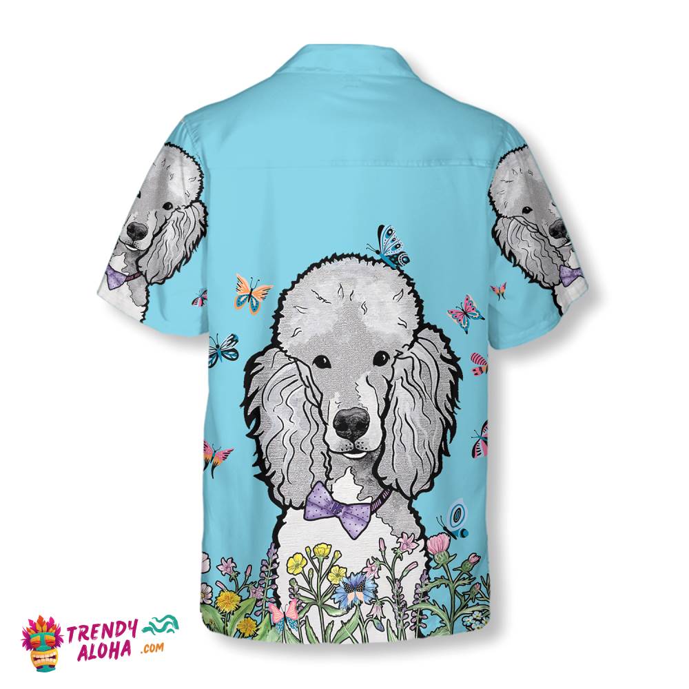 Lady Poodle & The Butterflies Hawaiian Shirt Lady Poodle & The Butterflies Hawaiian Shirt