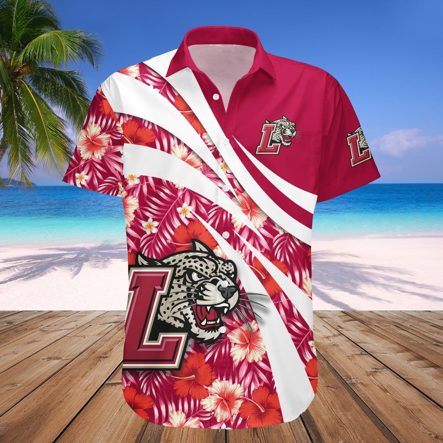 Lafayette Leopards Hawaii Shirt Hibiscus Sport Style – NCAA